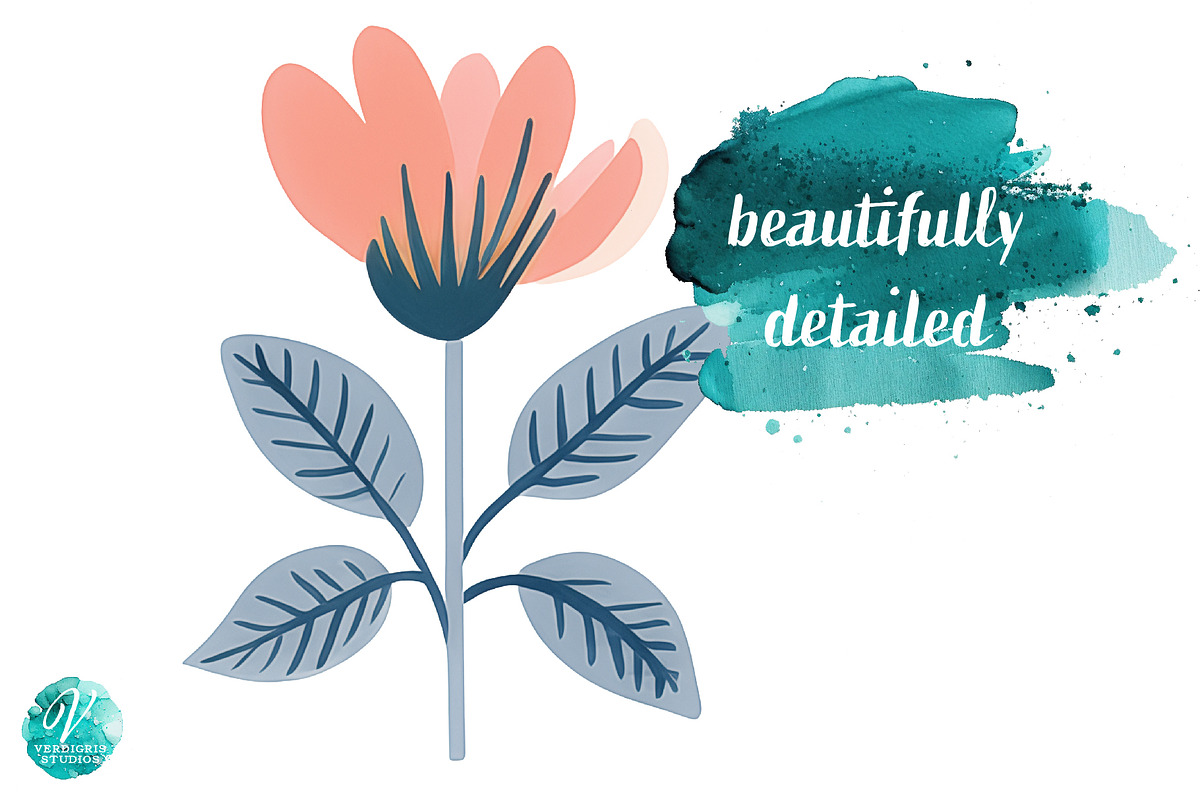 Folk Art Florals, an Object Graphic by Verdigris Studios (Photo 4 of 4)