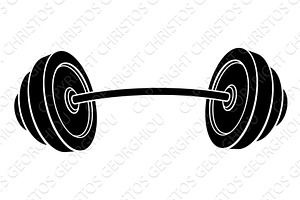 Cartoon Weights Barbell Illustration, an Object Illustration by Christos Georghiou