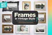Vintage Frame Kit 10xMock-ups, a Print Template by Mocca Mockups Store (Thumbnail 1 of 6)