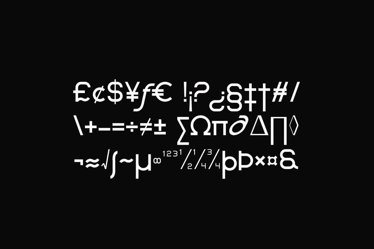Gumoye Modern Experimental Bold Font, a Sans Serif Font by QR Design Studio (Photo 9 of 11)