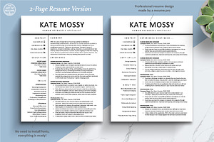 Resume Templates, HR, Admin Business