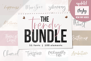 The Trendy Font BUNDLE, a Script Font by KA Designs