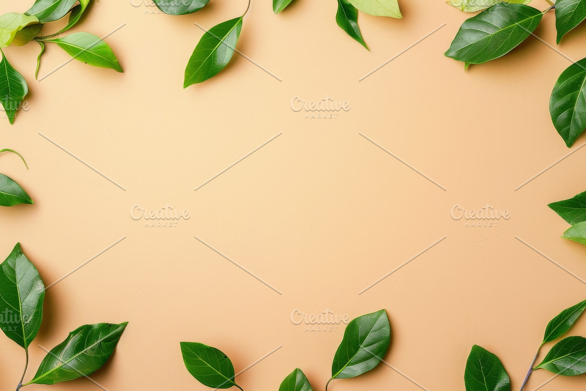 99 Frames of green leaves, a Nature Photo by Handmadefont (Photo 7 of 100)