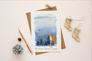 Frosty winter watercolor set, an Illustration by PS_patterns (Thumbnail 5 of 5)