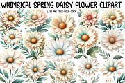 Whimsical Spring Daisy Flower Clipar, an Illustration by Designworld (Thumbnail 1 of 4)