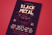 Black Metal Fest Flyer, a Flyer Template by megarez (Thumbnail 2 of 3)