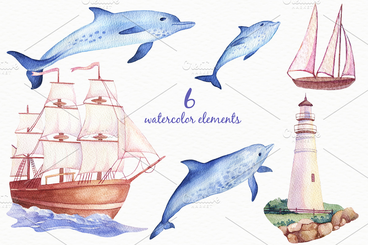 Watercolor Seascapes, an Illustration by Irina Diasli (Photo 4 of 10)