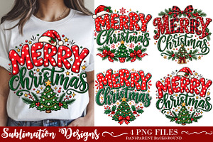 Merry Christmas Polka Dot Tree PNG, a Work Illustration by SinaCreation