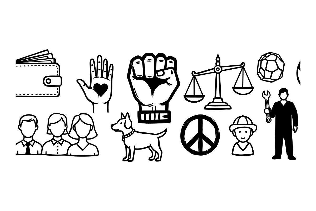 Social Justice Icon Svg Pack, an Illustration by designvectx (Photo 2 of 3)
