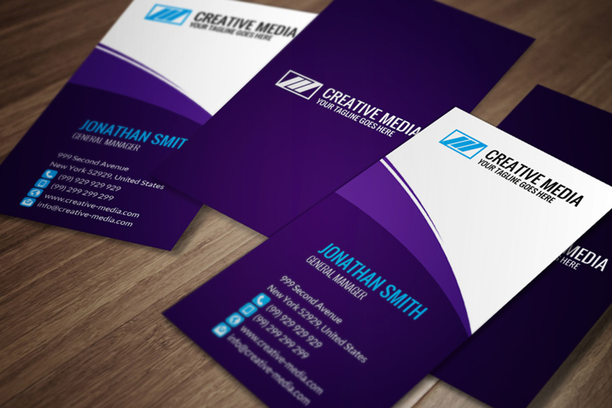 Corporate Business Card CM060, a Business Card Template by annozio (Photo 1 of 4)