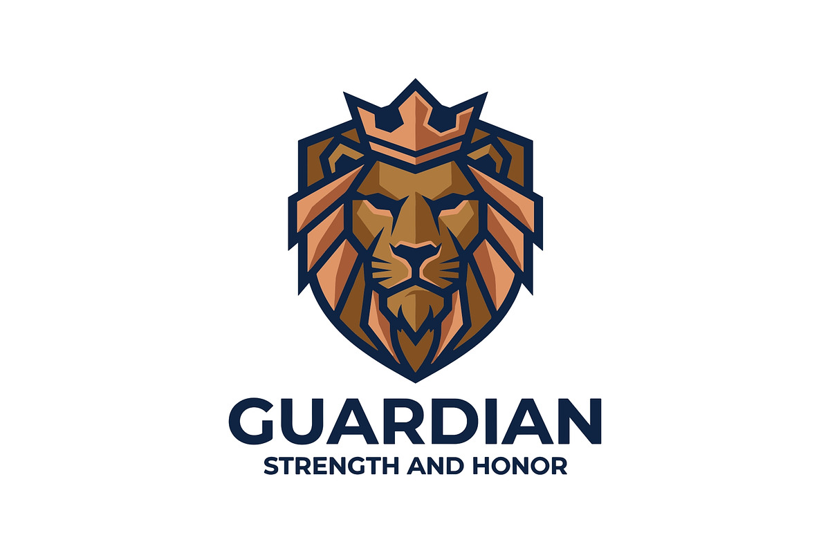 King Lion Mascot Cartoon Logo, an Animal Illustration by Cekal_std (Photo 1 of 3)