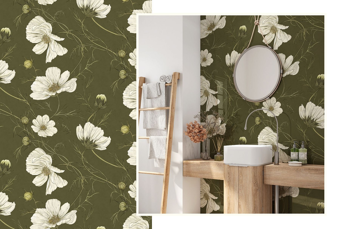 Cosmos Dance Seamless Pattern, a Pattern Graphic by MouseGrey (Photo 6 of 10)