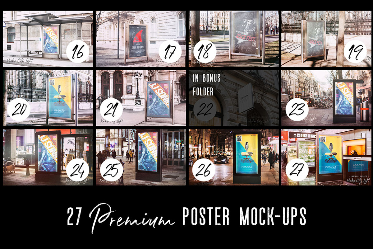 27 Outdoor Advertising Mockups, an Advertising Mockup by TVartworks (Photo 3 of 37)