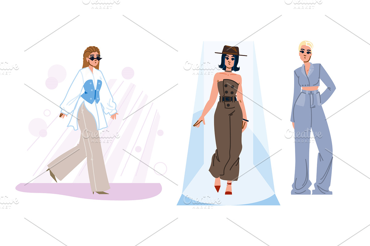 beauty model woman vector, a Person Illustration by pikepicture