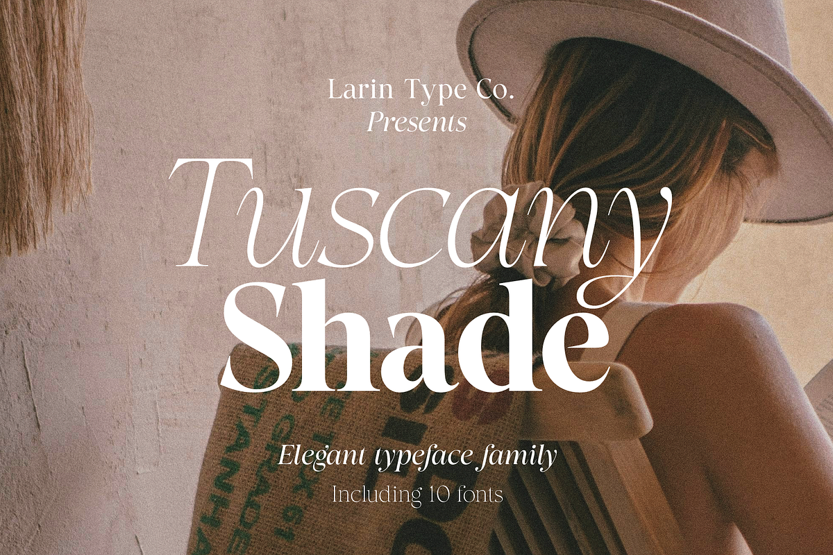 Tuscany Shade, a Serif Font by Larin Type Co. (Photo 1 of 20)