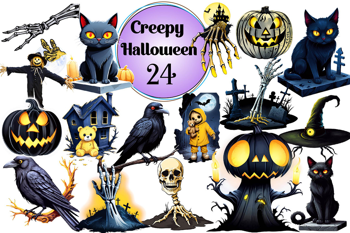 Creepy Halloween Clipart, an Animal Photo by Wow Magic (Photo 1 of 4)