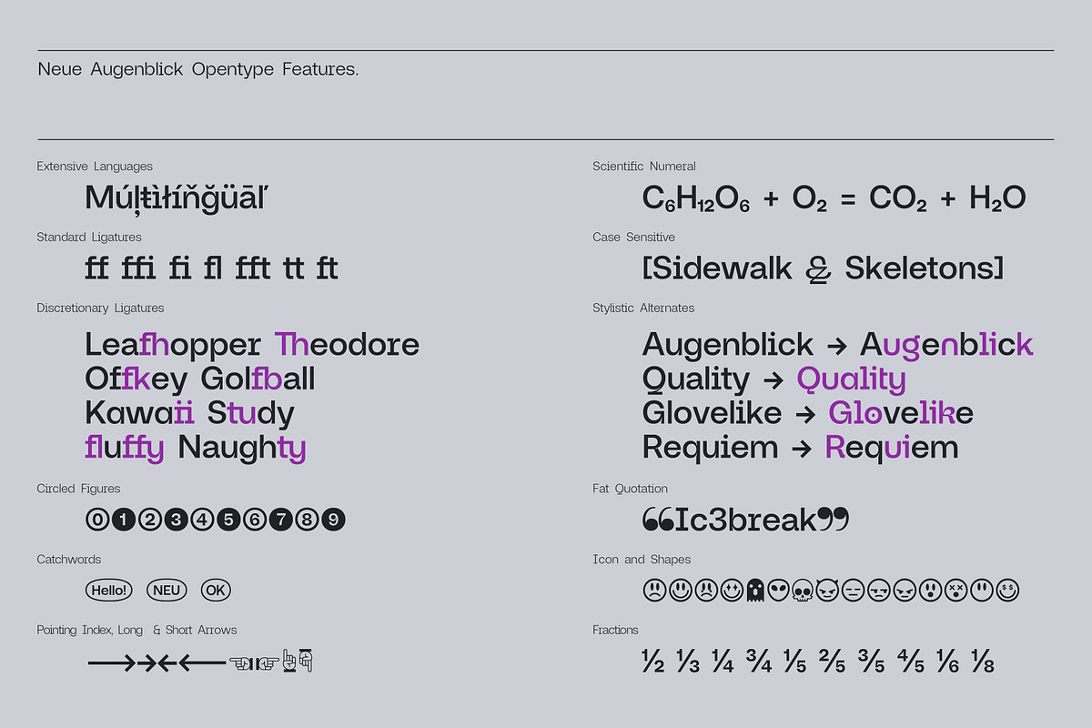 90% Off Neue-Augenblick Family, a Font by HARMNESSLESS (Photo 6 of 30)