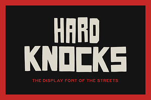 HARD KNOCKS A Streets Display Font