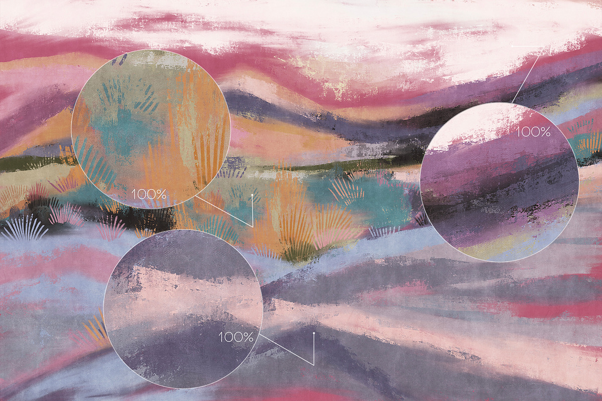 Wallpaper Soft Sunset Landscape, a Wallpaper Graphic by apollinariia_shop (Photo 3 of 9)