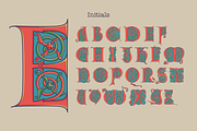 Bohemian medieval initials, a Blackletter Font by kaer_shop (Thumbnail 2 of 12)