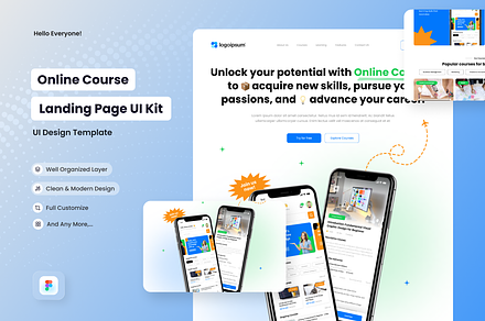 ProLearnify - Online Course Landing, a Landing Page Template by SquidPixey