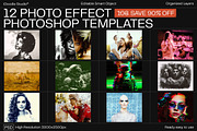 12 Photo Effect Templates, a Layer Style Add-On by iDoodle Studio (Thumbnail 1 of 6)