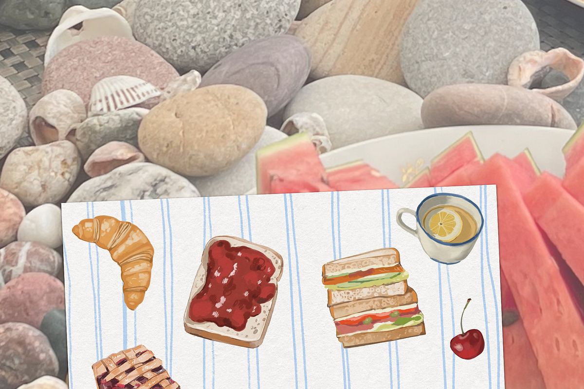 Breakfast Food PNG Images, a Decorative Illustration by whiteheartdesign (Photo 9 of 17)