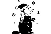 Cute Bear Silhouette Vector Bundle, a Person Illustration by Designer_Momina (Thumbnail 28 of 31)