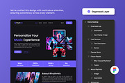 Rhythmix - Music Landing Page, a Landing Page Template by productype1 (Thumbnail 2 of 5)