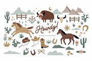 Howdy - Hand Drawn Western Elements, a Decorative Illustration by Barkova Nadya (Thumbnail 1 of 6)