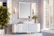 Bathroom Wallpaper Interior Mockup 3, a Household Mockup by Mocart (Thumbnail 8 of 9)