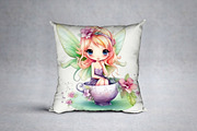 Cute Little Fairy Clipart,Fairies, an Illustration by vivastarkids (Thumbnail 4 of 4)