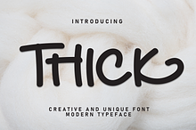 Thick | Script Font
