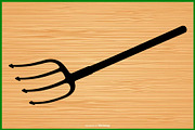 17 Farm Tool Pitchfork Silhouette Bu, an Illustration by Creativeshirt (Thumbnail 4 of 4)