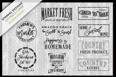 Farmhouse Bundle Sale ~ SVG Files