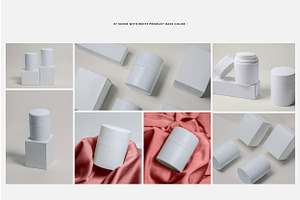 Cosmetic Jar & Box Packaging Mockup