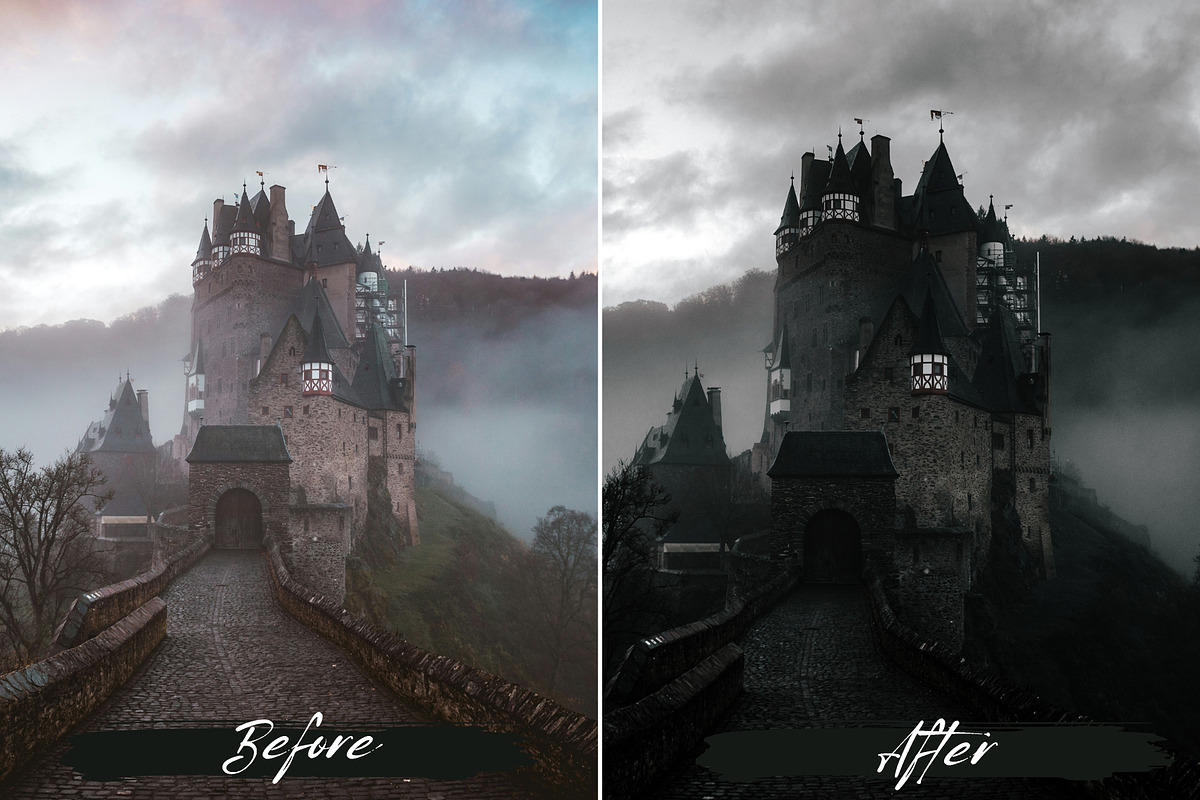 10 Gothic Lightroom Presets, a Preset Add-On by MEPRESETS (Photo 5 of 9)