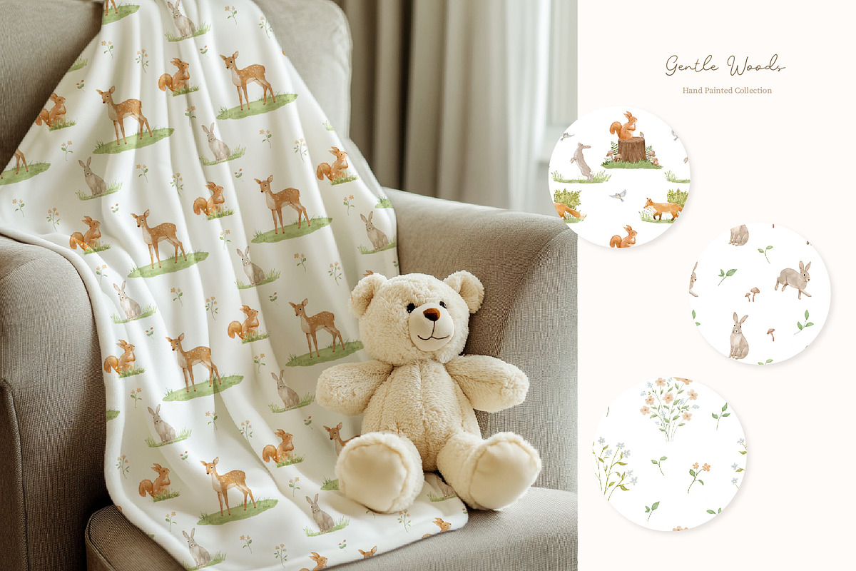 Watercolor Forest Animals Clipart, an Animal Illustration by ElenaPlatovaArt (Photo 10 of 18)