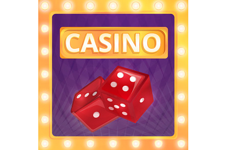 Dice concept background, cartoon, an Illustration by Ylivdesign