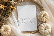 Halloween Greeting Card Mockup, an Advertising Mockup by TatiMockup (Thumbnail 1 of 4)