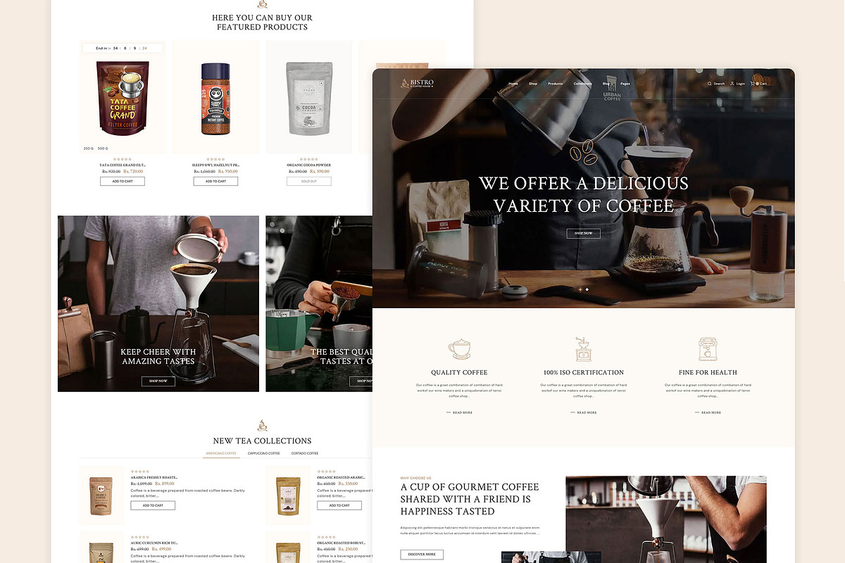 Coffee Shopify Theme, a Shopify Template by LogicGo Shopify Experts (Photo 4 of 5)