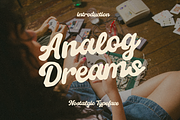 Analog Dreams – Retro Script, a Script Font by Creacy Studio (Thumbnail 1 of 8)