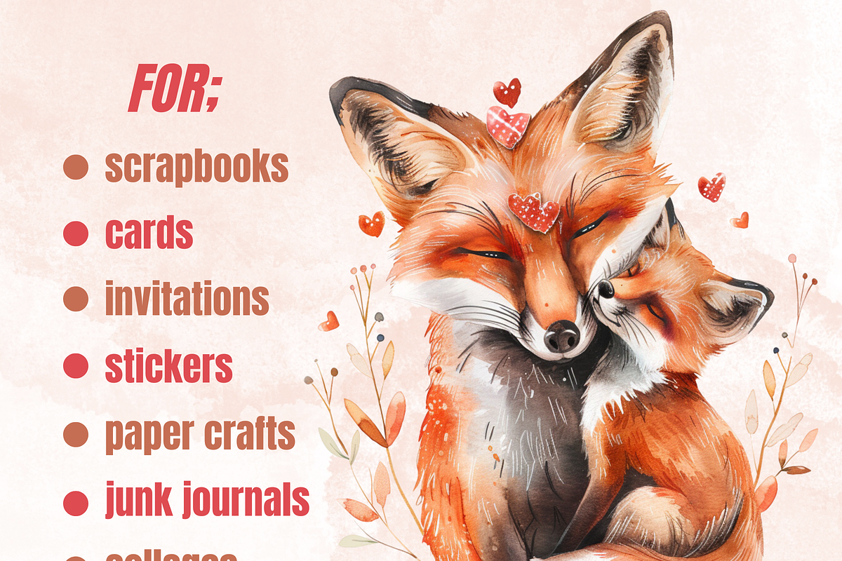 Mother's Day Animals Clipart, a Graphic by GiraffeCreative (Photo 3 of 9)