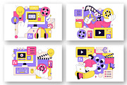 10 Video Editor Program Illustration, a Technology Illustration by denayunebgt (Thumbnail 2 of 4)