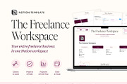 Freelance Business Notion Template, an App Template by MargauxQuercy (Thumbnail 1 of 9)