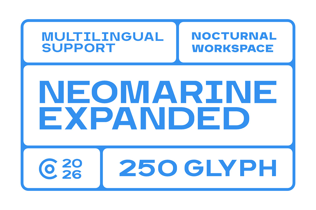 Neomarine - Bold Branding Typeface, a Sans Serif Font by Nocturnal Workspace (Photo 2 of 6)