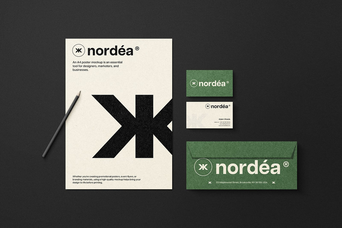 Nordea Branding Mockup, an Advertising Mockup by etigma.com (Photo 8 of 26)