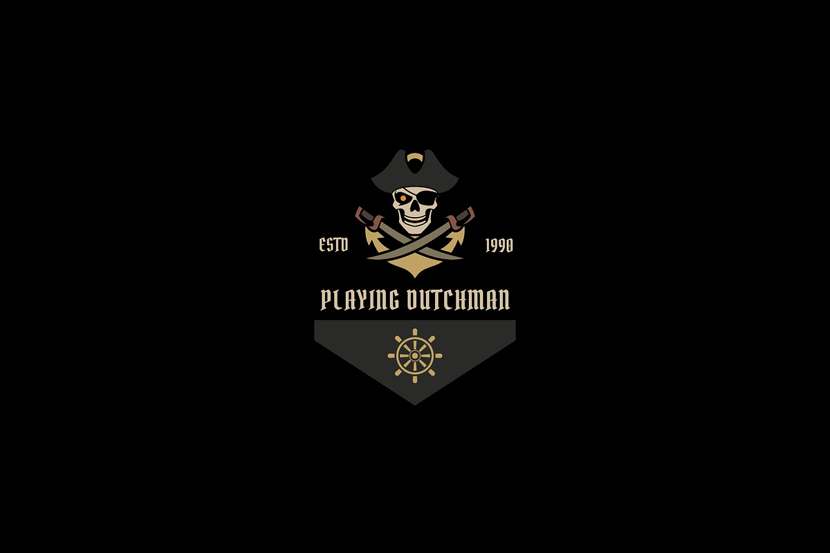 Skull Pirate Badge Logo Set, a Branding & Logo Template by Artnivora.Std (Photo 3 of 6)