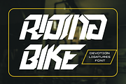 Devotion Ligatures - Futuristic Font, a Sans Serif Font by 177Studio (Thumbnail 3 of 8)