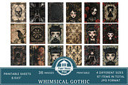Whimsical Gothic Mixed Media Papers, an Illustration by NiiiNArt (Thumbnail 3 of 8)